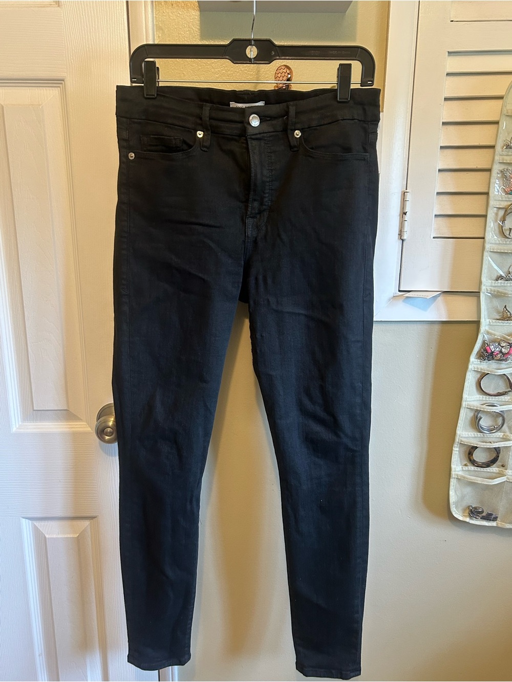 Women's Good American Black Slim Fit Jeans